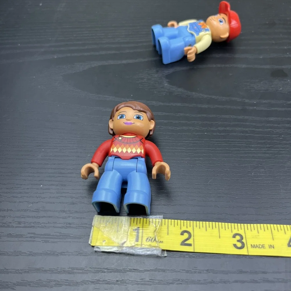 LEGO DUPLO Farmer Figures Lot of 2 Genuine Farm People Minifigures